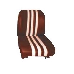 Garniture de siège AVANT de MEHARI en Skaï Fond rouge rayures blanc