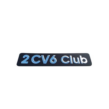 MONOGRAMME 2CV6 CLUB